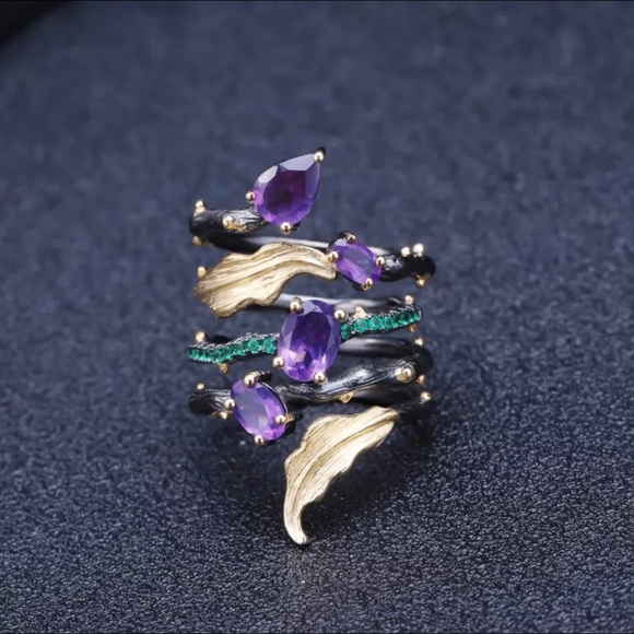 Jewelry - 2.26Ct Natural Amethyst Vintage Ring
